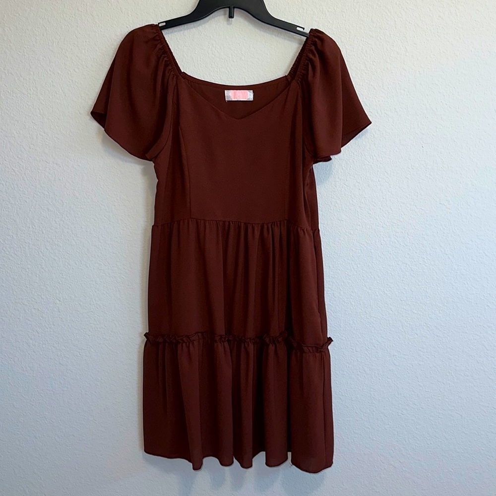 Off the shoulder mini dress